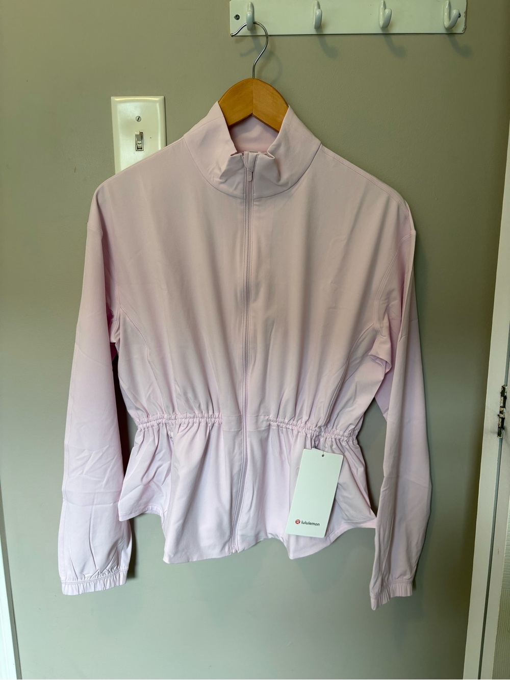 Lululemon Pinko Pale Pink Elastic-Waist Run Jacket